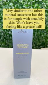 SkinMedica brand serum with commentary for Benefits of Suncreen
